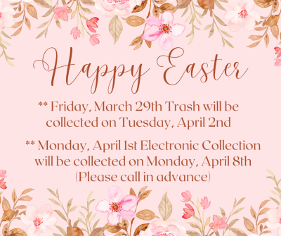 Easter Holiday Collection changes